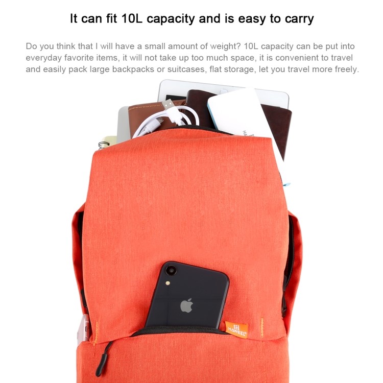 HAWEEL Large Capacity Waterproof School Bag Shoulder Bag Laptop Backpack - Red-6