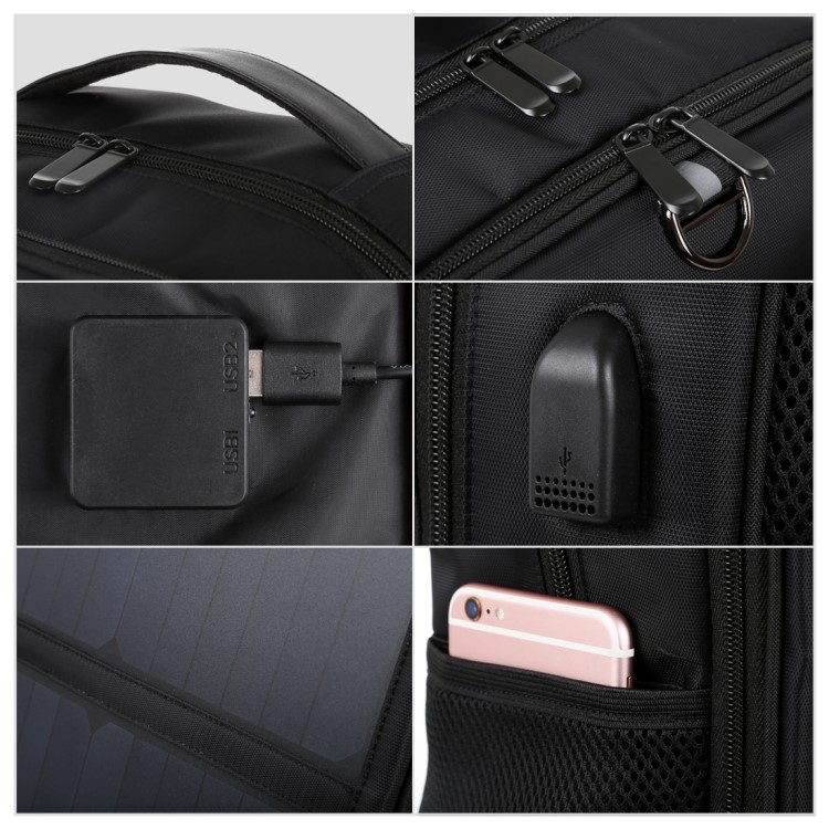 HAWEEL HWL2180 14W USB Solar Power Laderucksack-8