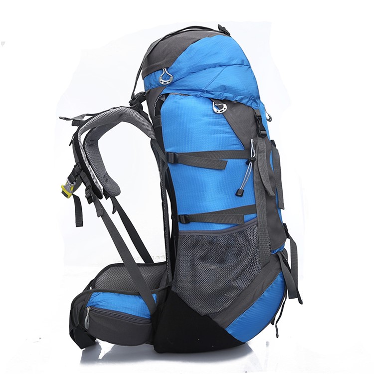 Hiking Backpack 65L-Hiking & Travel Backpack with Rain Cover for Hiking, Traveling, Camping - Blue-4