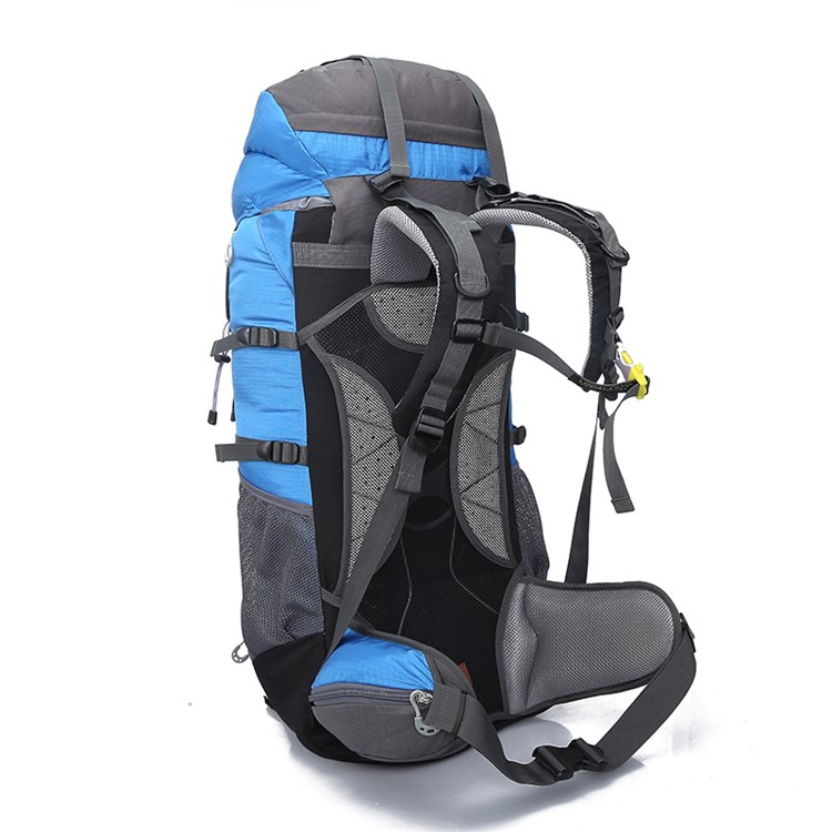 Hiking Backpack 65L-Hiking & Travel Backpack with Rain Cover for Hiking, Traveling, Camping - Blue-6