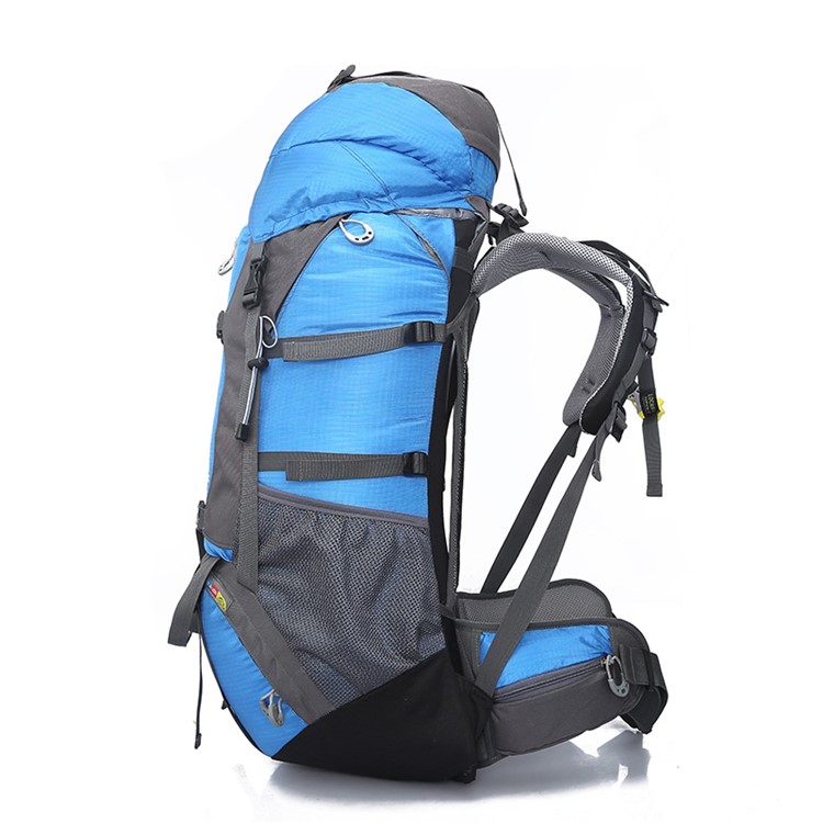 Hiking Backpack 65L-Hiking & Travel Backpack with Rain Cover for Hiking, Traveling, Camping - Blue-7