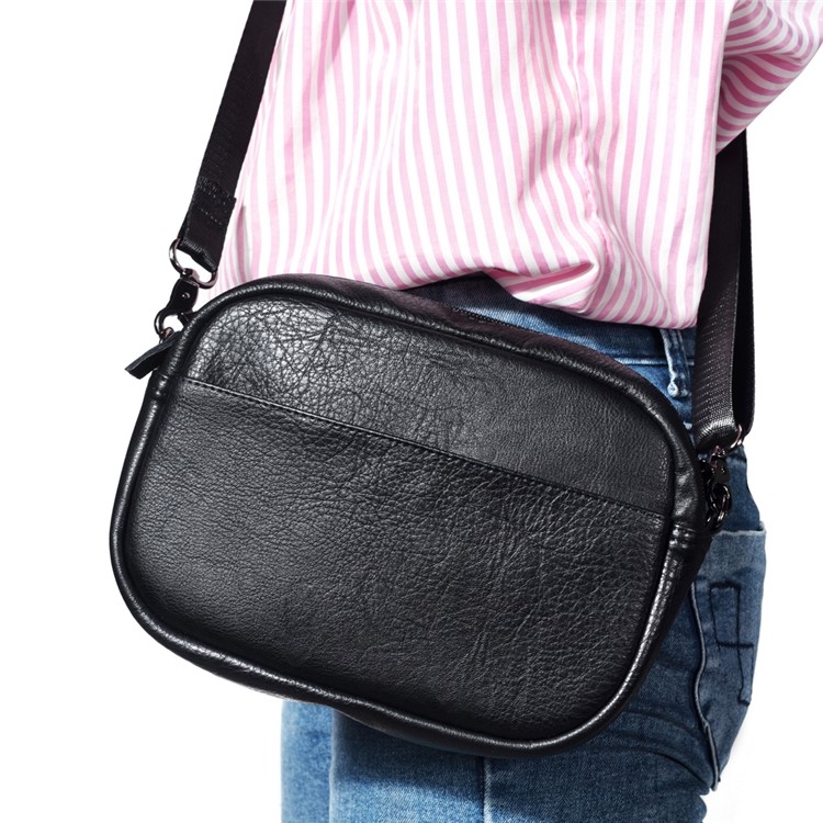 Women's Crossbody Bag Satchel Shoulder Bag Handbag Mini Practical Fashionable Clutch Purse Pouch (Horizontal Style) - Black-12