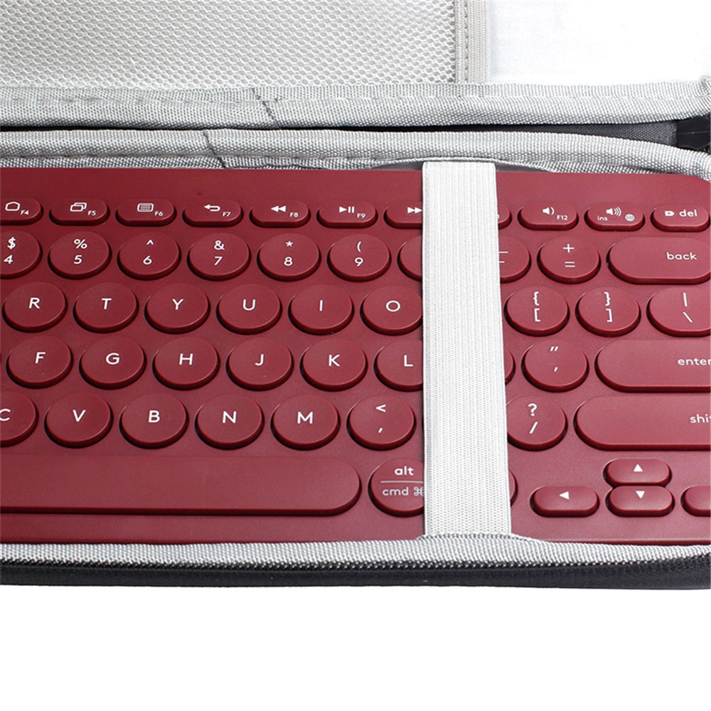 Portable Protective Storage Bag for Logitech K380 K810 K811 Wireless Bluetooth Keyboard - Grey-7