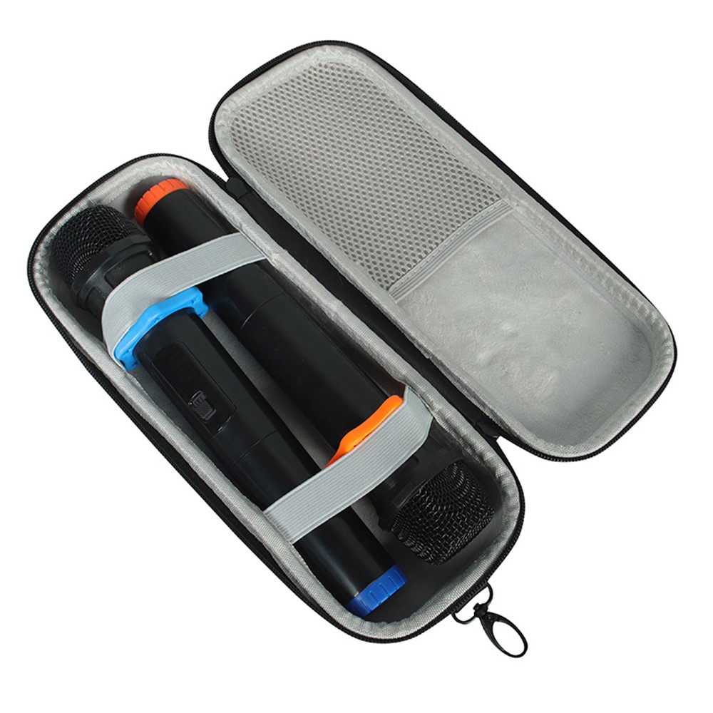 For JBL PartyBox Encore Essential Speaker Carrying Case Portable Storage Bag with Microphone Pouch - Black / Grey-16