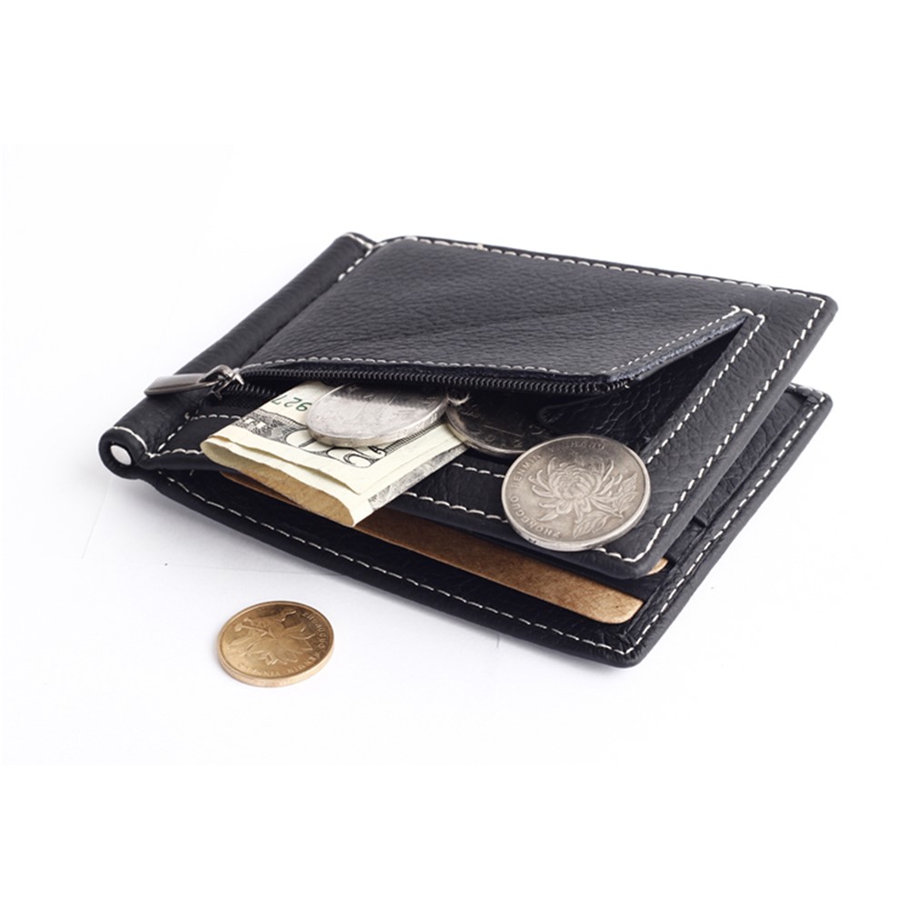 Gubintu 6018 Bifold Top-lyer Pour un Portefeuille en Cuir Véritable Portefeuille - le Noir