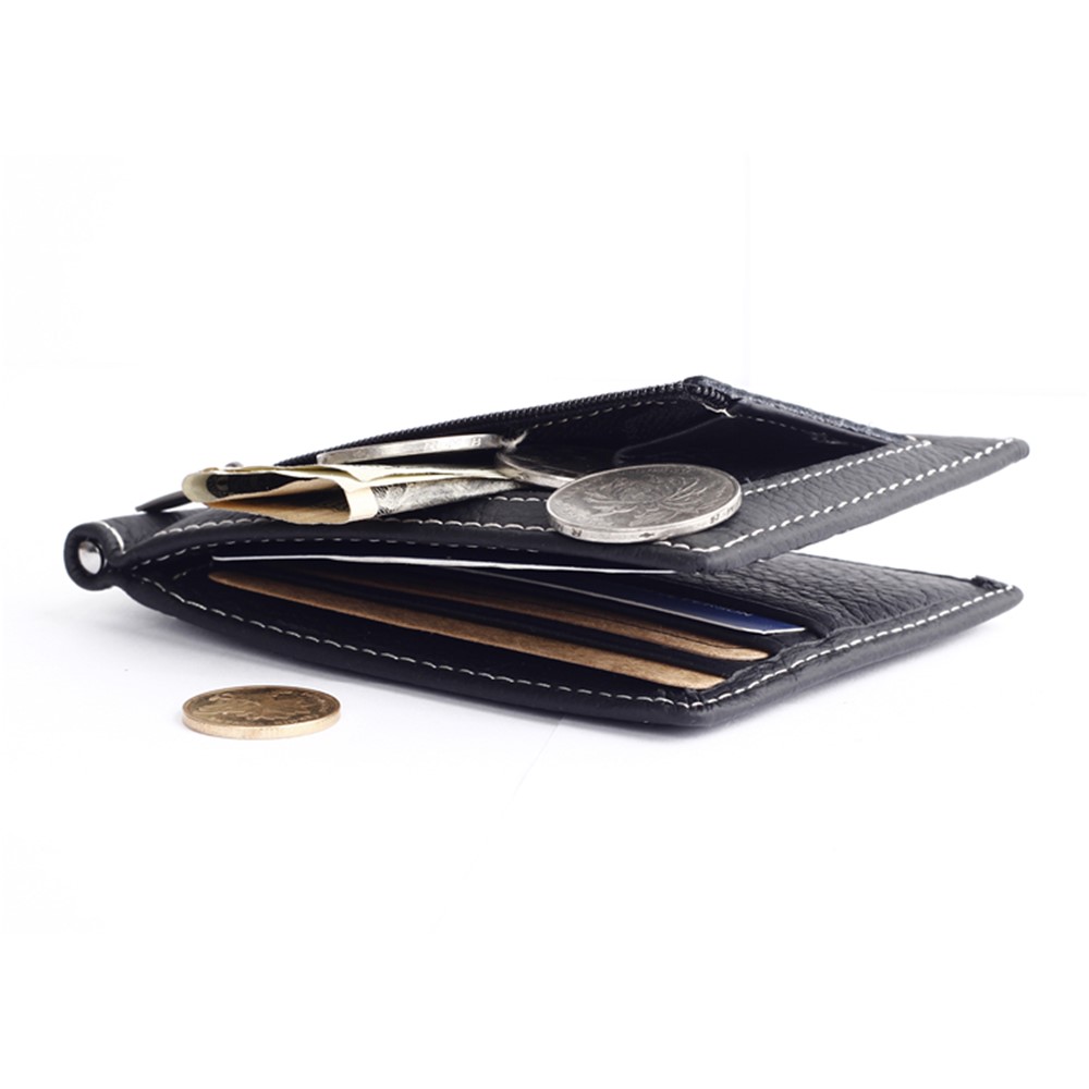 Gubintu 6018 Bifold Top-lyer Pour un Portefeuille en Cuir Véritable Portefeuille - le Noir