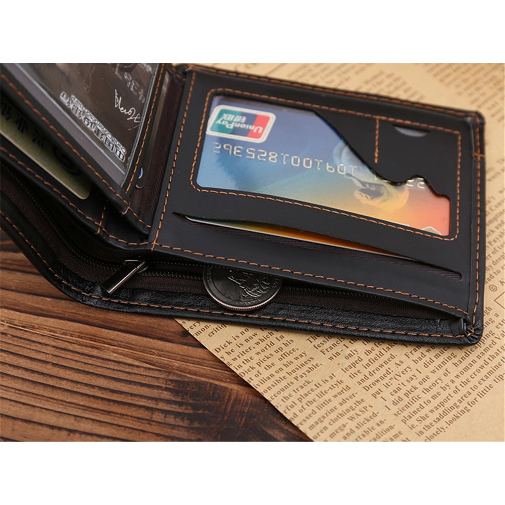 GUBINTU G009-1 Ultra-thin PU Leather Fashion Men's Short Wallet Purse-11