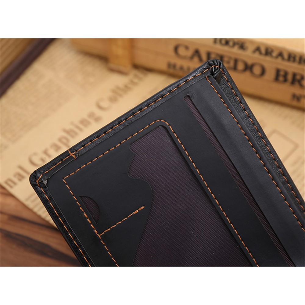 GUBINTU G009-1 Ultra-thin PU Leather Fashion Men's Short Wallet Purse-12