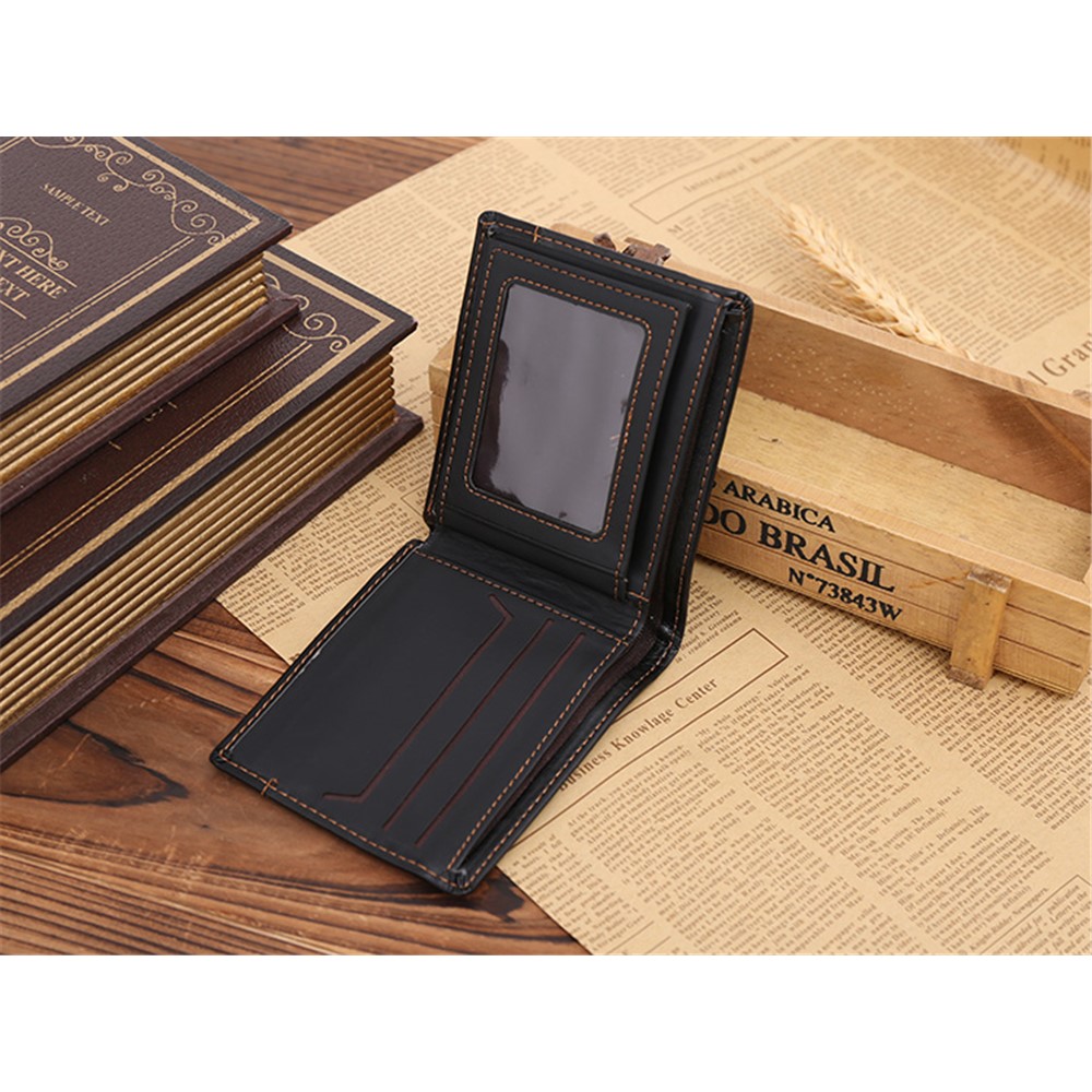 GUBINTU G009-1 Ultra-thin PU Leather Fashion Men's Short Wallet Purse-2