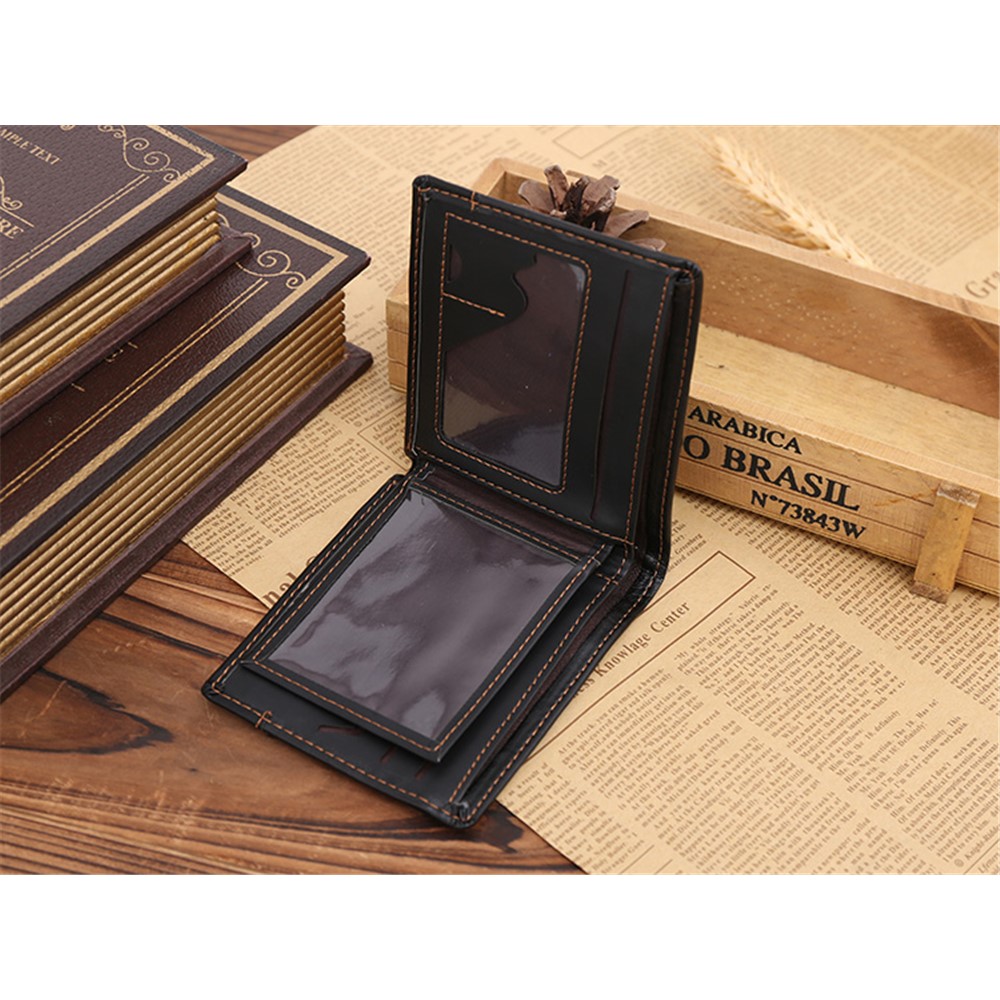 GUBINTU G009-1 Ultra-thin PU Leather Fashion Men's Short Wallet Purse-3