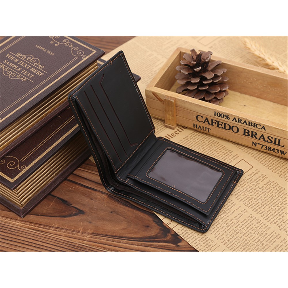 GUBINTU G009-1 Ultra-thin PU Leather Fashion Men's Short Wallet Purse-5