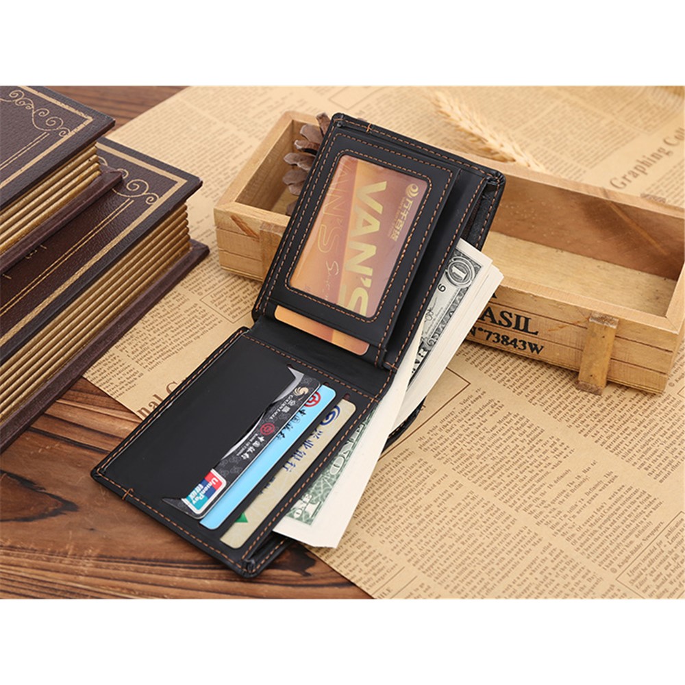 GUBINTU G009-1 Ultra-thin PU Leather Fashion Men's Short Wallet Purse-7