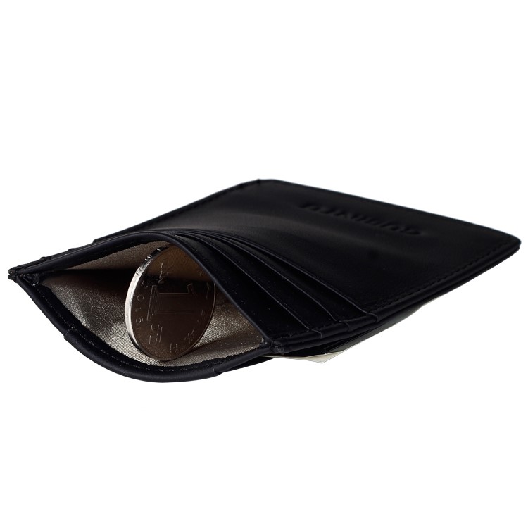 GUBINTU G111 Anti-vol RFID Protégé En Cuir Véritable Carte De Crédit Argent Porte-poche ID - Noir-8