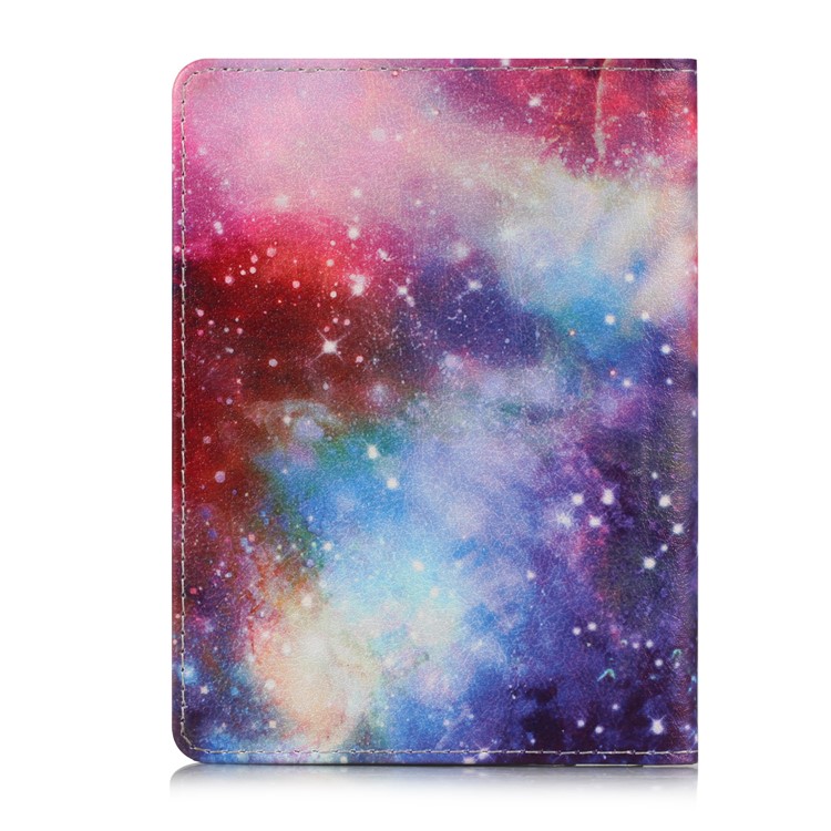 Multi-functional Pattern Printing PU Leather Passport Holder Wallet Cover Case - Galaxy-3