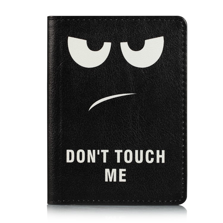 Multi-purpose Printing Pattern PU Leather Passport Holder Credit Card Holder Wallet - Do Not Touch Me-2