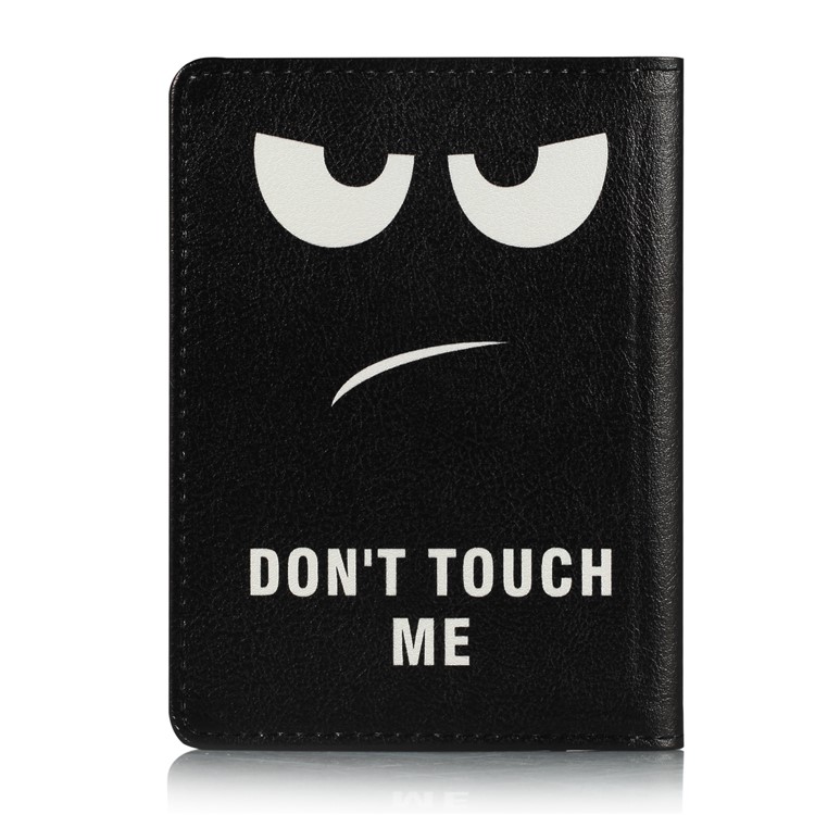Multi-purpose Printing Pattern PU Leather Passport Holder Credit Card Holder Wallet - Do Not Touch Me-3