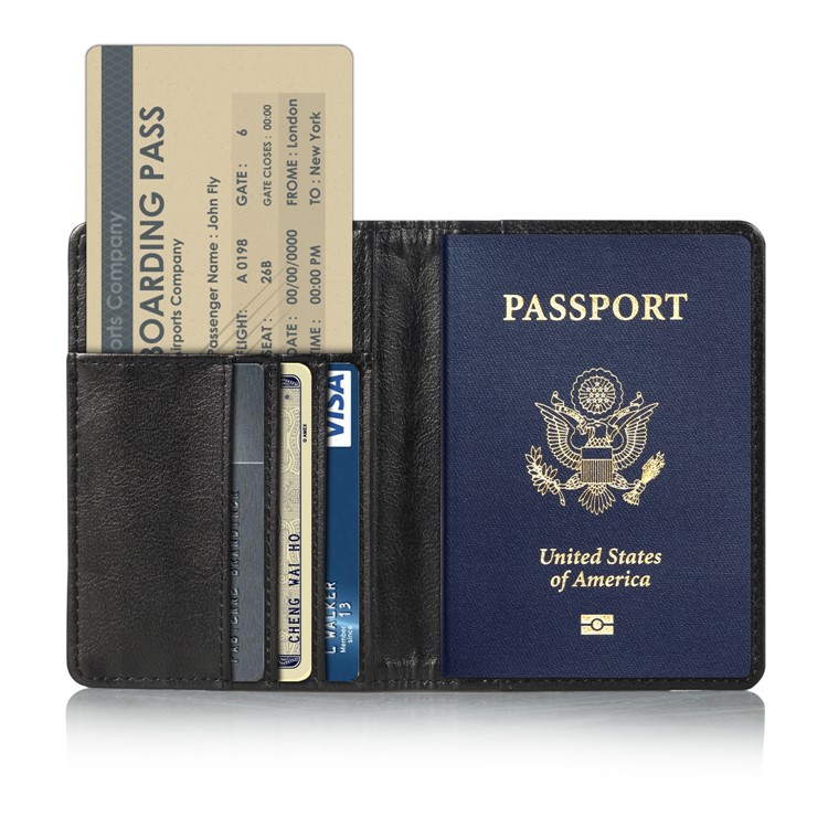 Multi-purpose Printing Pattern PU Leather Passport Holder Credit Card Holder Wallet - Do Not Touch Me-5