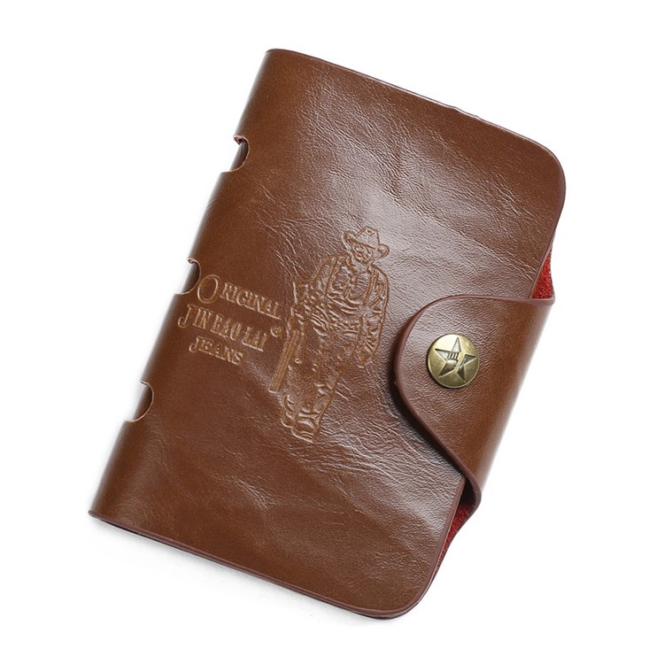 High Quality PU Leather Card Slots Triple-folded Wallet Purse for Men-1