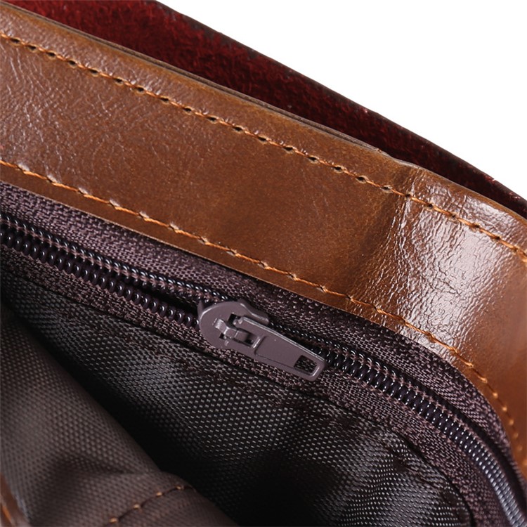 High Quality PU Leather Card Slots Triple-folded Wallet Purse for Men-8