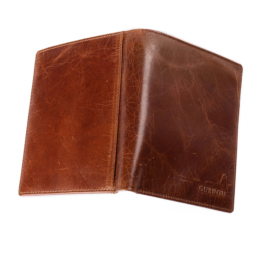 GUBINTU Men's Bi-fold Crazy Horse Texture Genuine Leather Purse Wallet-7
