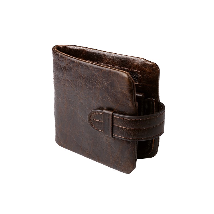 Men's Multi-functional Genuine Leather Bi-fold Wallet with Secure Belt-4
