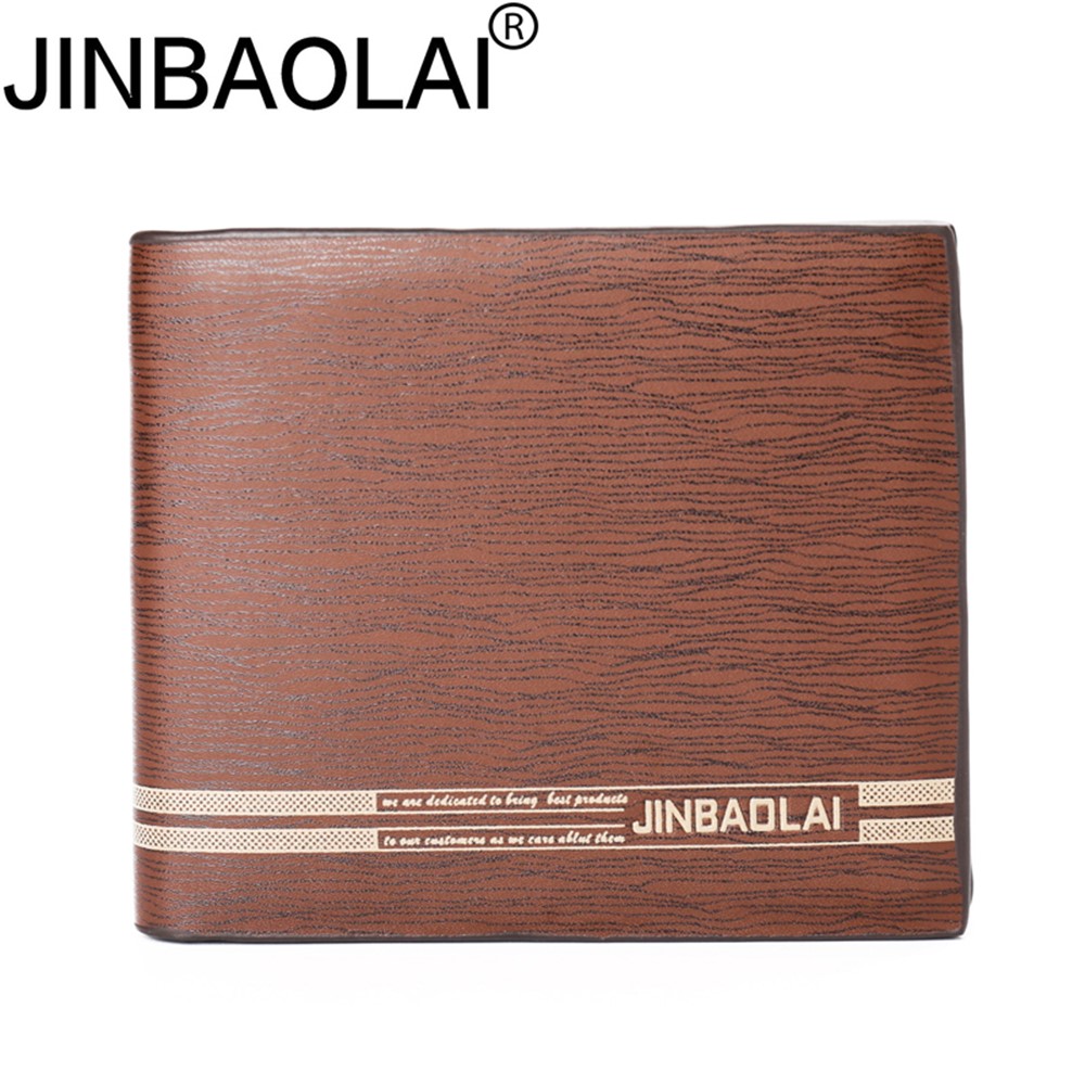 JINBAOLAI Multipurpose PU Leather Vintage Tri-fold Men's Short Wallet - Horizontal Style-12