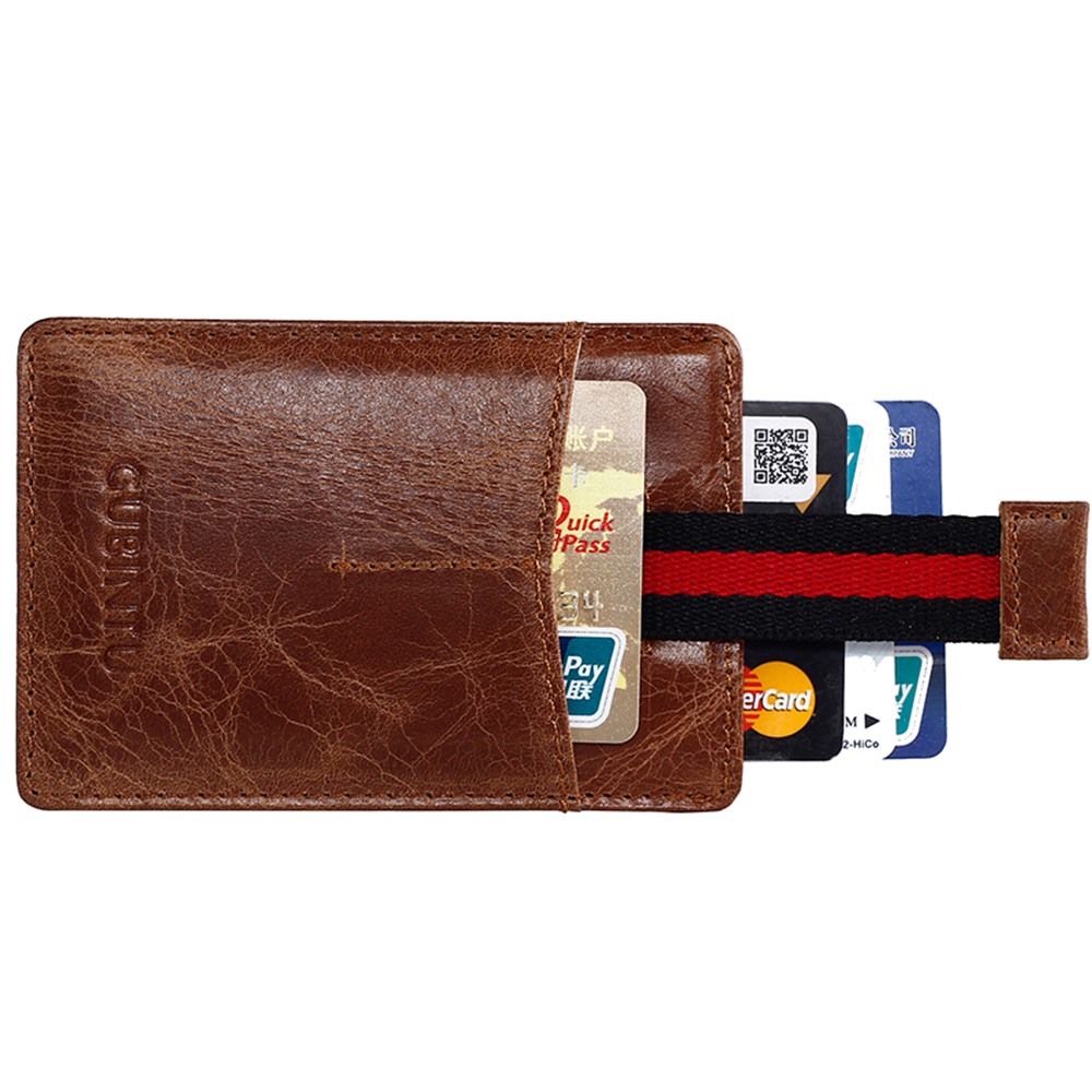GUBINTU Men's Genuine Leather Anti-scan Card Slots Purse Wallet-5