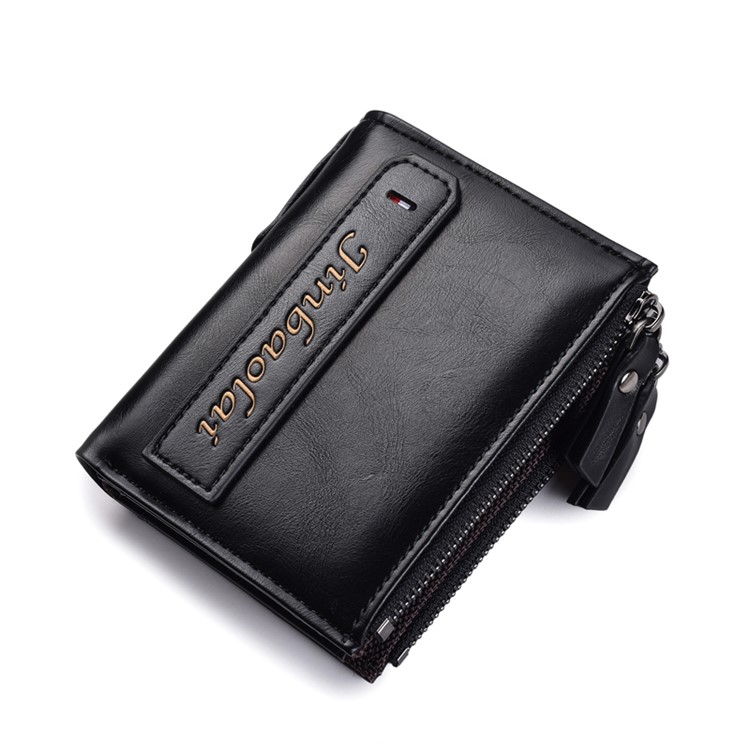 3805 # PU Leder Brieftasche Mit Mehreren Karten Für Männer - Schwarz-15