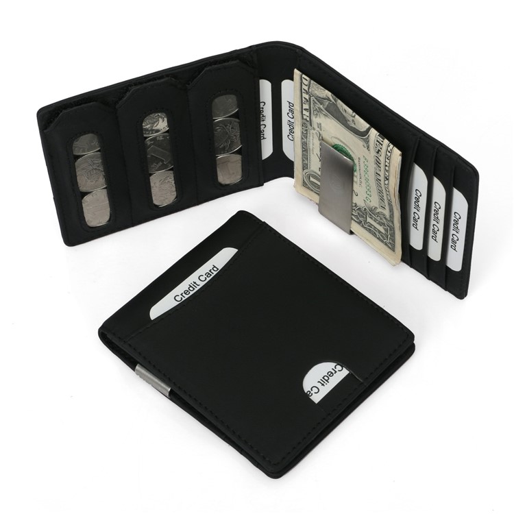 Money Clip Men Slim Front Pocket Wallets with Card Slots Minimalist Wallet RFID Blocking-11