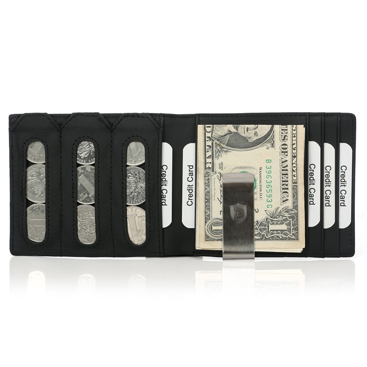 Money Clip Men Slim Front Pocket Wallets with Card Slots Minimalist Wallet RFID Blocking-14