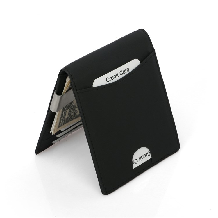 Money Clip Men Slim Front Pocket Wallets with Card Slots Minimalist Wallet RFID Blocking-2