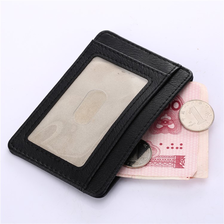 Multi-slot RFID Blocking PU Leather Cash Card ID Holder Wallet Cover - Black-4