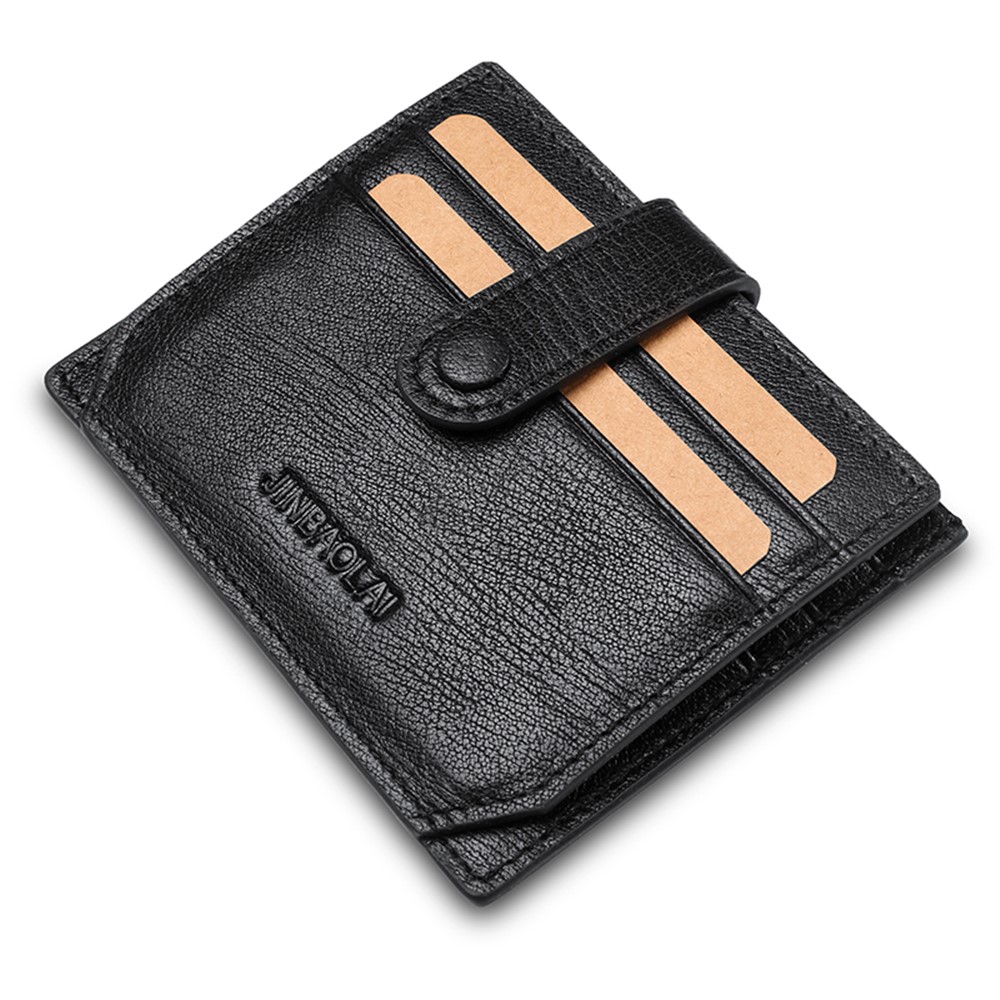 Anti-demagnetization Anti-theft Wallet Zipper Coin Purse with Multiple Card Slots - Black-4