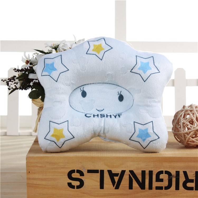 Baby Shaping Pillow Prevent Flat Head Infants Bedding Soft Pillow - Blue-1