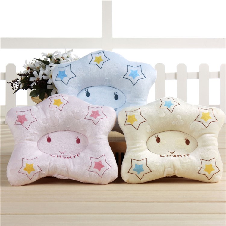 Baby Shaping Pillow Prevent Flat Head Infants Bedding Soft Pillow - Blue-6