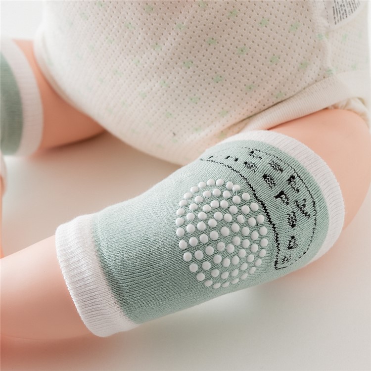 Baby Safety Anti-slip Crawling Knee Pad Elbow Cushion Protector - Green-2