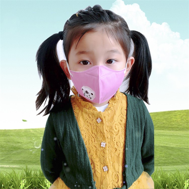 2PCS/Set Children Cartoon Non-woven Anti-fog Disposable Masks - Pink-1