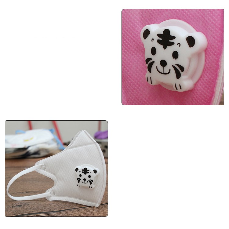 2PCS/Set Children Cartoon Non-woven Anti-fog Disposable Masks - Pink-3