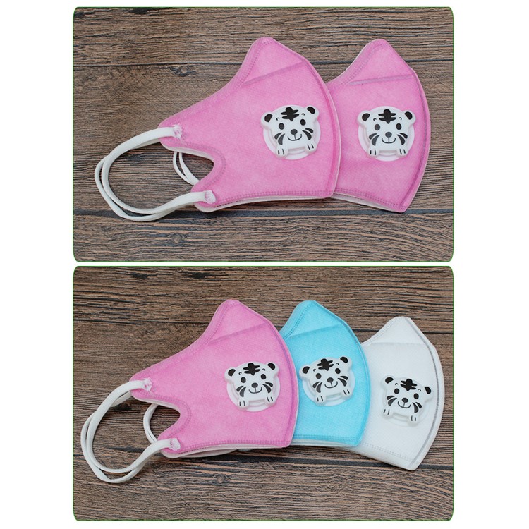 2PCS/Set Children Cartoon Non-woven Anti-fog Disposable Masks - Pink-4