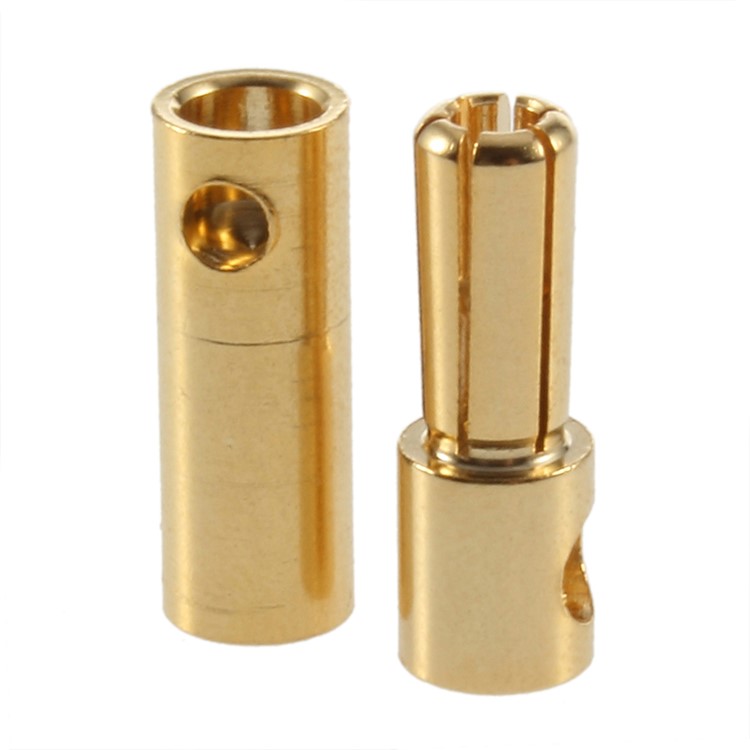 5 Paar 5,0 Mm Goldfarben Plattiert Kugel Bananenstecker (5 Männlich + 5 Weiblich) Für RC-Batterie-2