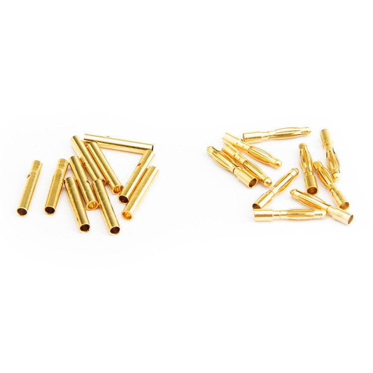 10 Paar 2,0 Mm Goldfarben Plattiert Kugel Bananenstecker (10 Männlich + 10 Weiblich) Für RC-Batterie-1