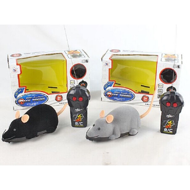 Funny Wireless Remote Control Electronic Mouse Tricky Toy for Cats Dogs Pets Kids - Black-14