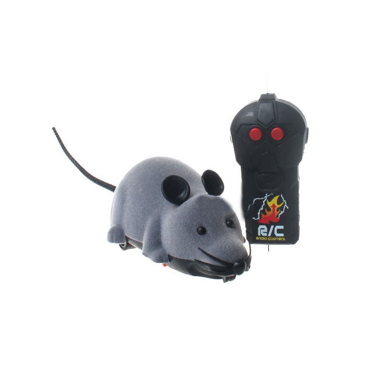Funny Wireless Remote Control Electronic Mouse Tricky Toy for Cats Dogs Pets Kids - Black-2