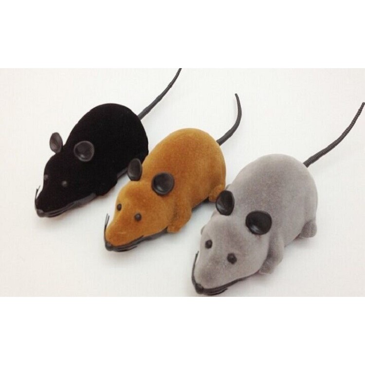 Funny Wireless Remote Control Electronic Mouse Tricky Toy for Cats Dogs Pets Kids - Black-4