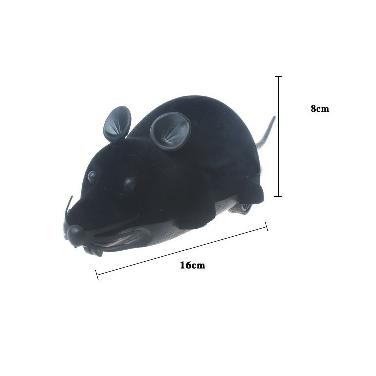 Funny Wireless Remote Control Electronic Mouse Tricky Toy for Cats Dogs Pets Kids - Black-6