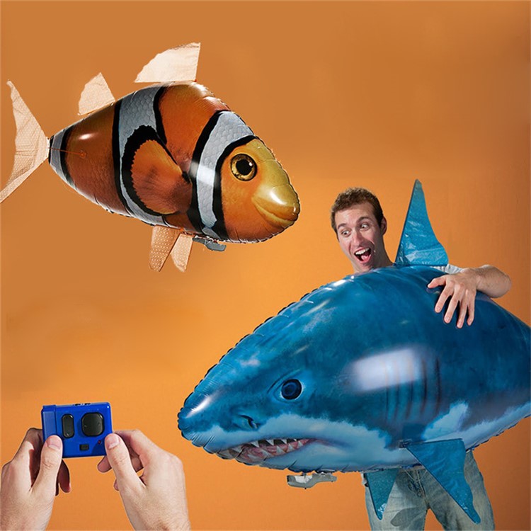 Air Swimmers Remote Control Inflatable Flying fish Indoor Toy - Clownfish-2