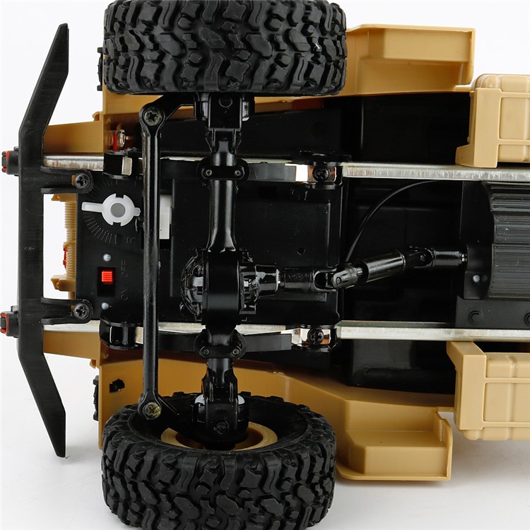 WPL-B1 1/16 Scale 2.4Ghz Military Trucks Model Vehicle Toys RC Car - Yellow-3