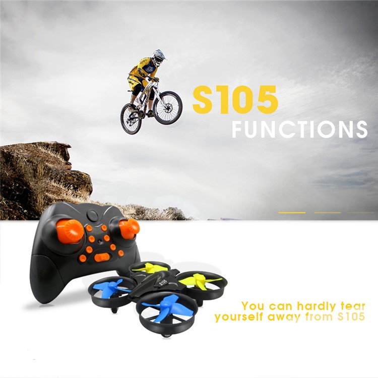 FLYTEC S105 Mini 4-Axis RC Drone 2.4GHz 3D Flip Headless Mode Quadcopter with One-key Return Function-1
