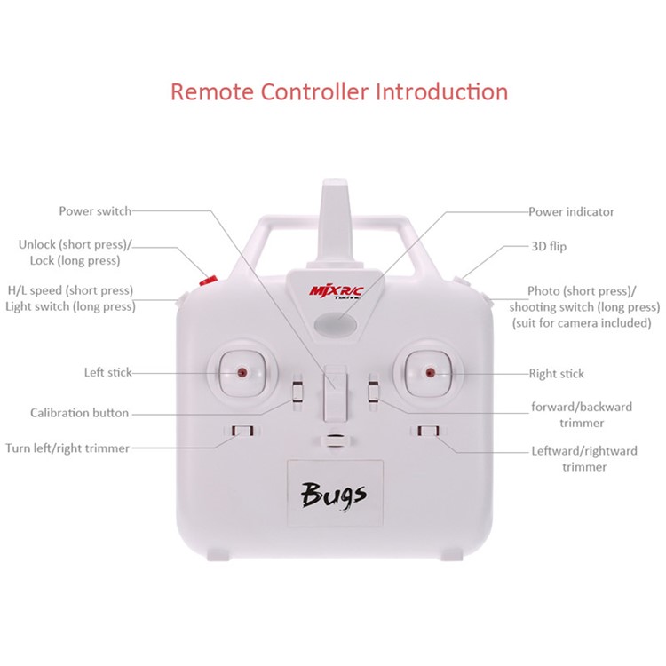 MJX B3 Bugs 3 Brushless 2.4G 6-Axis Gyro RC Drone with C4000 1080P HD Sports Camera - US Plug-3