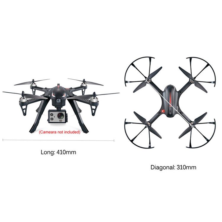 MJX B3 Bugs 3 2.4G 6-axis Gyro RC Quadcopter Com Escs Independente Escorredor De Câmera De Esportes - Plugue EU-3